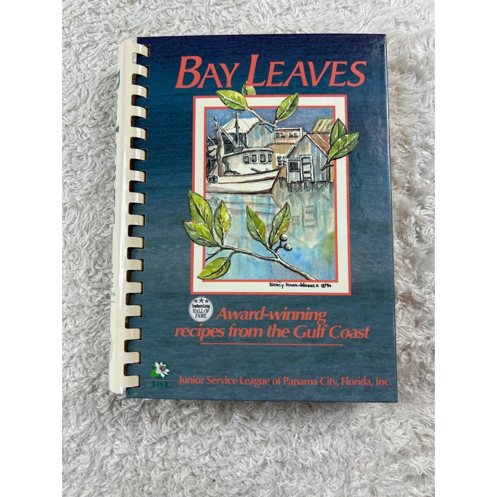 Bay Leaves Vintage 1996 Junior Service League Cookbook HC GOOD